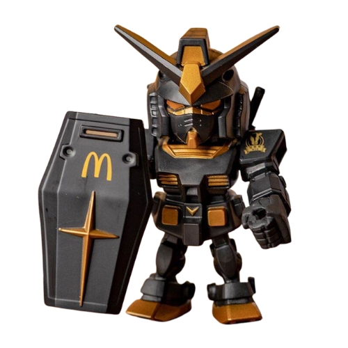 Mô hình Gundam dáng đứng màu đen siêu ngầu. Cao 7cm, nặng 150gram - sku: mm10 - K77-T2-S12