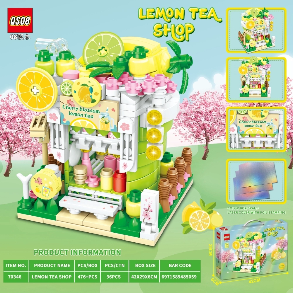 Đồ Chơi Lắp Ghép Lego cửa hàng trà chanh - 476 hạt - Full Box - Sku : LG-70346