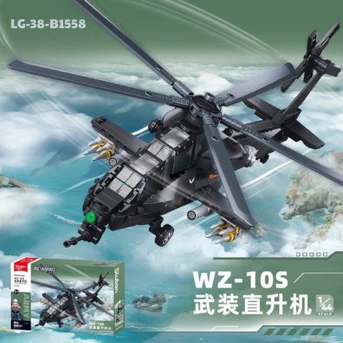 Đồ Chơi Lắp Ghép Trực Thăng Chiến Đấu Siêu Ngầu - Full Box