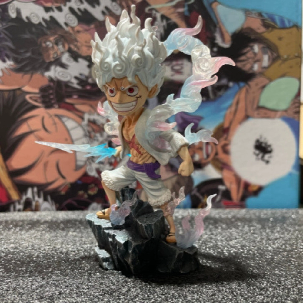 Mô hình OnePiece Luffy gear 5 dáng đứng - Cao 12cm - nặng 300gram - Figure One Piece - Hộp Màu - (VAT MH001-01) - K26-T2-S11